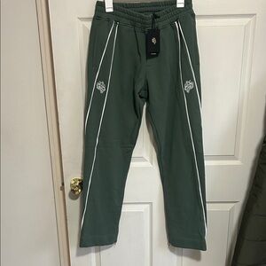 Darc Sport Green Joggers with White Trim
